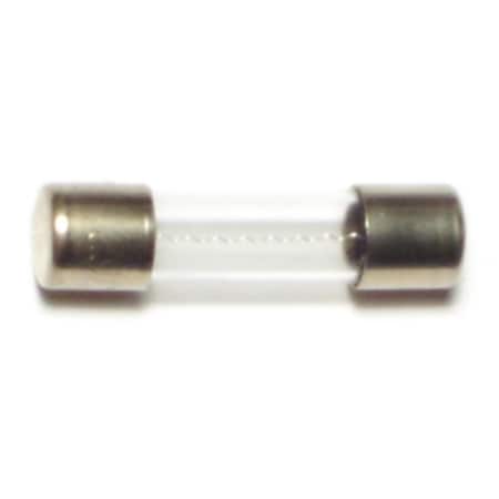 Midwest Fastener Glass Fuse, AGX Series, Fast-Acting, 3A, 125V AC, 5 PK 67194